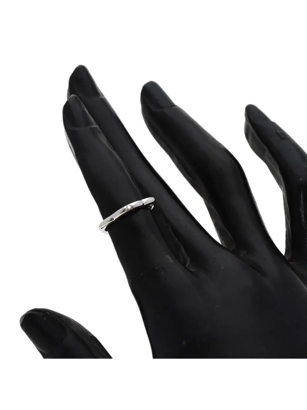 Chanel Camellia Ring 18K White Gold #343283C13B